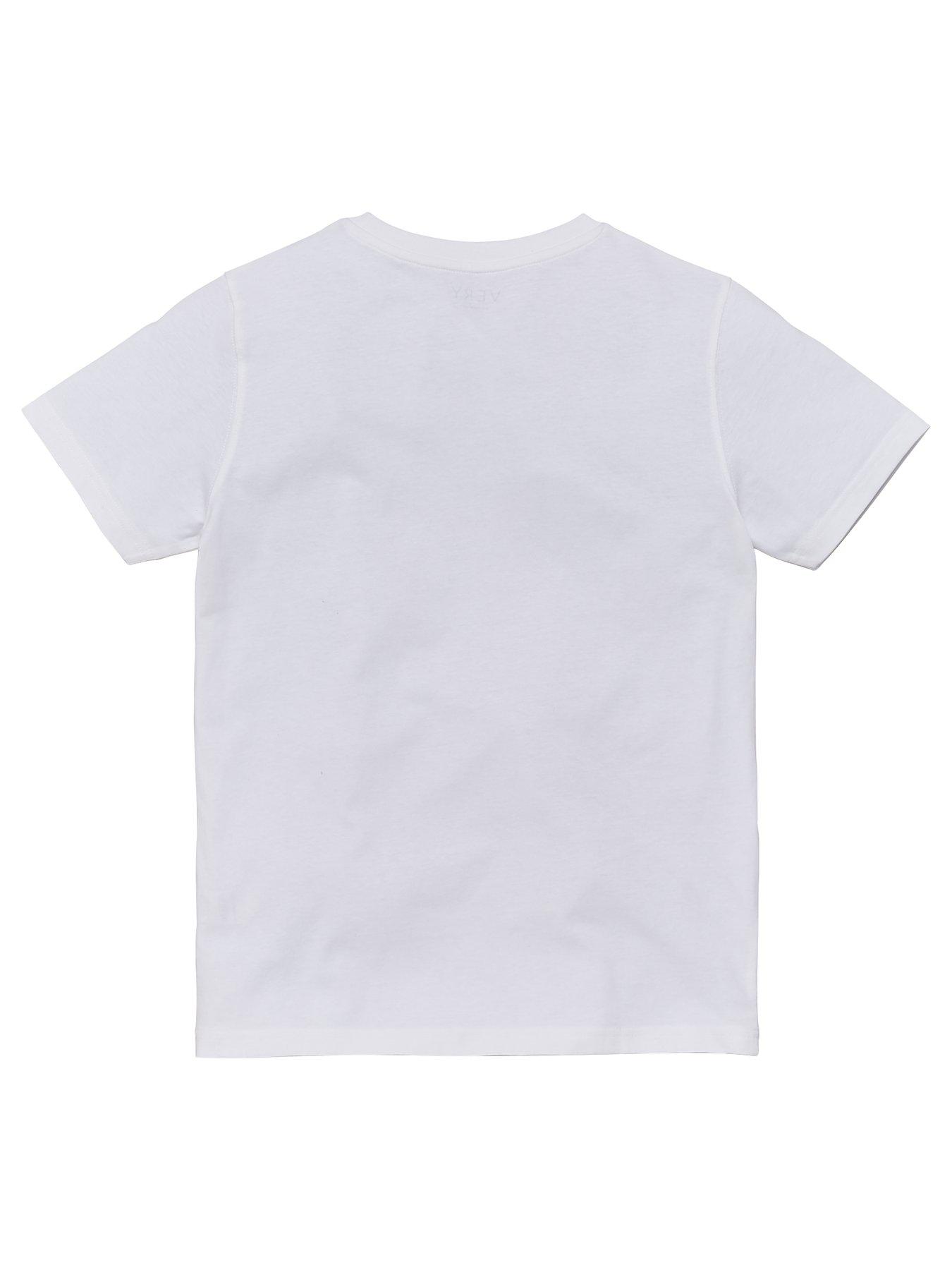 Image 3 of 6 of Everyday Unisex 3 Pack School Sports T-shirts - White
