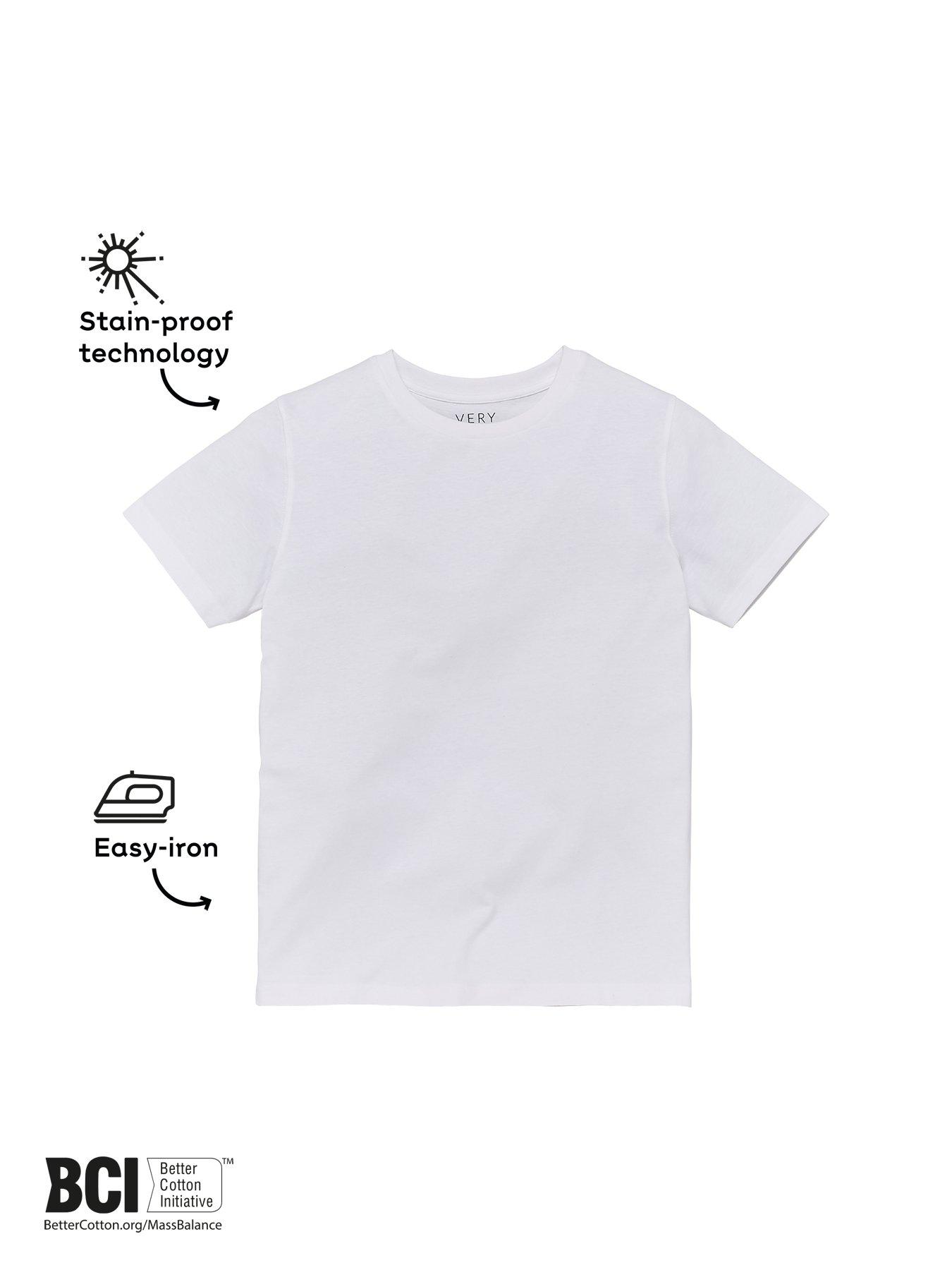 Image 4 of 6 of Everyday Unisex 3 Pack School Sports T-shirts - White