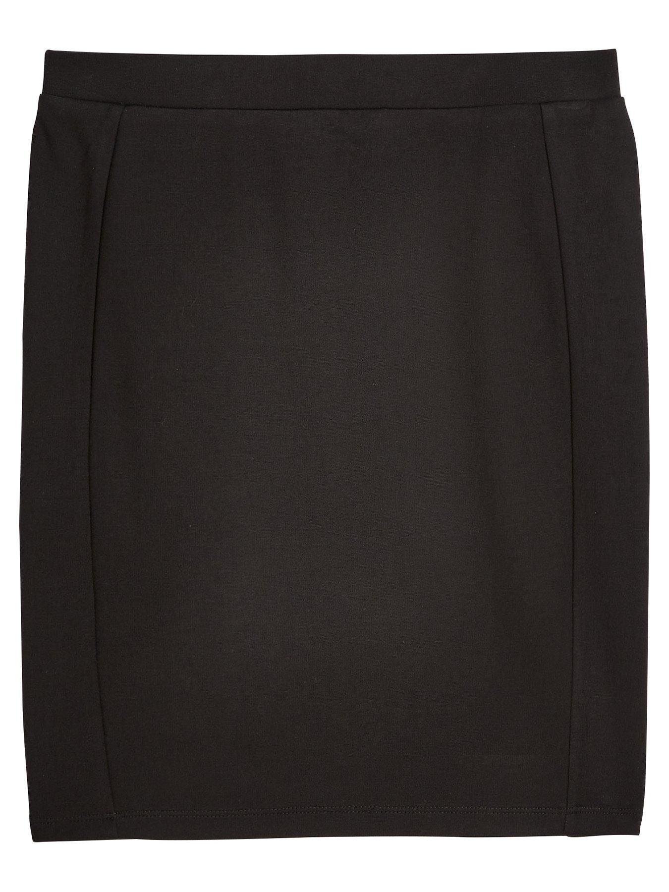 V by Very Girls Jersey School Tube Skirt (2 Pack) - Black | Very.co.uk