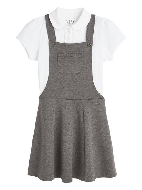 v-by-very-girls-school-jersey-polo-and-pinaforenbspset-grey