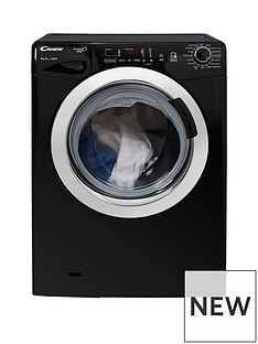 Candy Grand'O Vita GVS169DC3B 9kg Load, 1600 Spin Washing Machine with Smart Touch - Black/Chrome