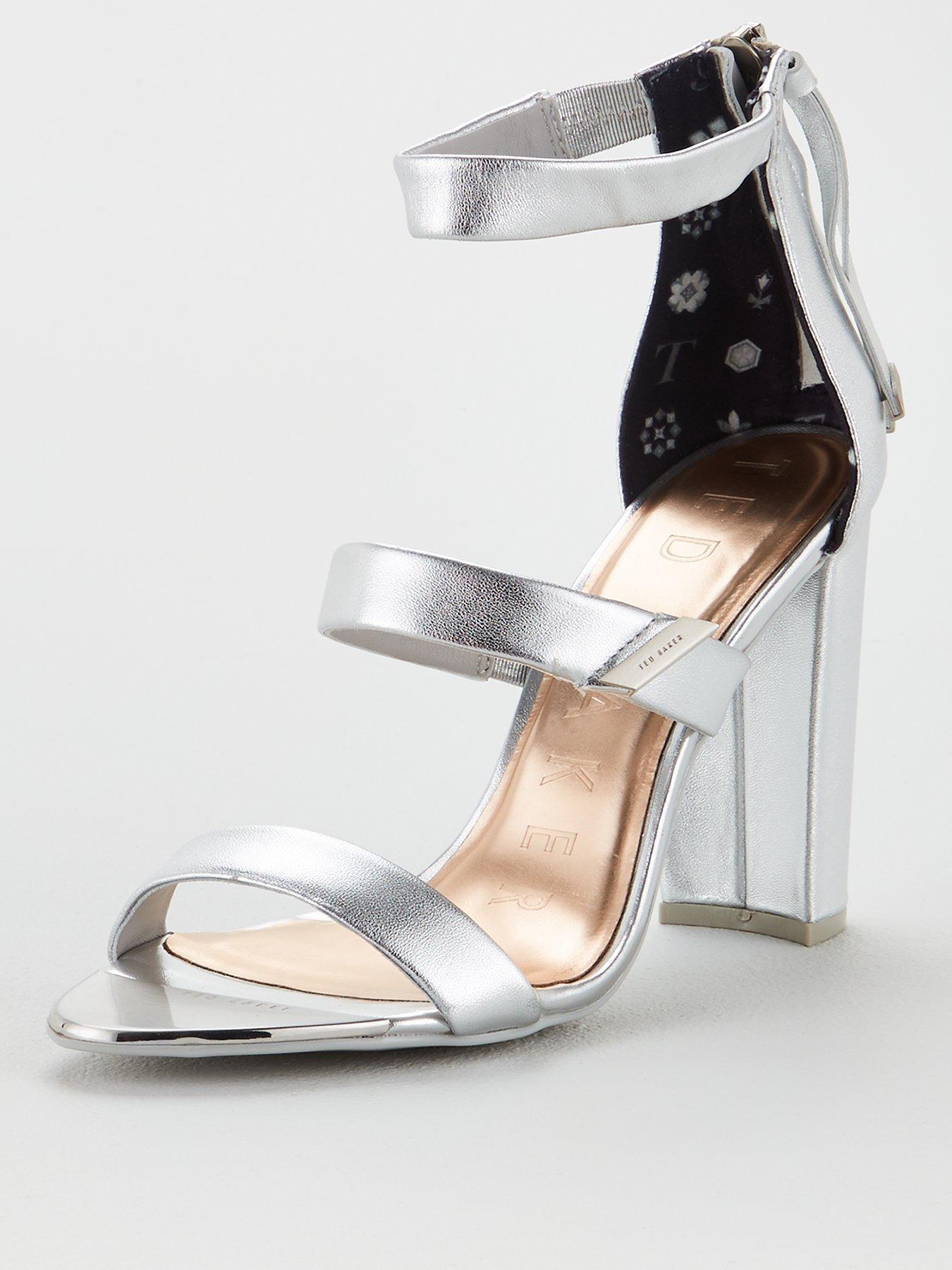 ted baker silver sandals
