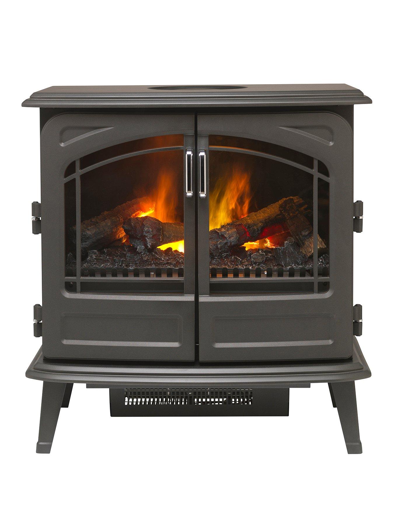 Product photograph of Dimplex Fortrose Optimyst Electric Stove Fire from very.co.uk