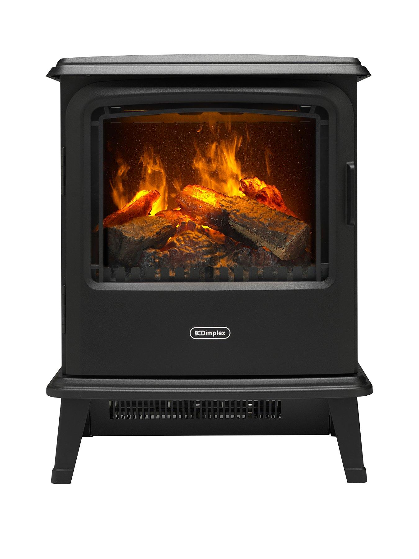 Product photograph of Dimplex Bayport Optimyst Electric Stove Fire from very.co.uk
