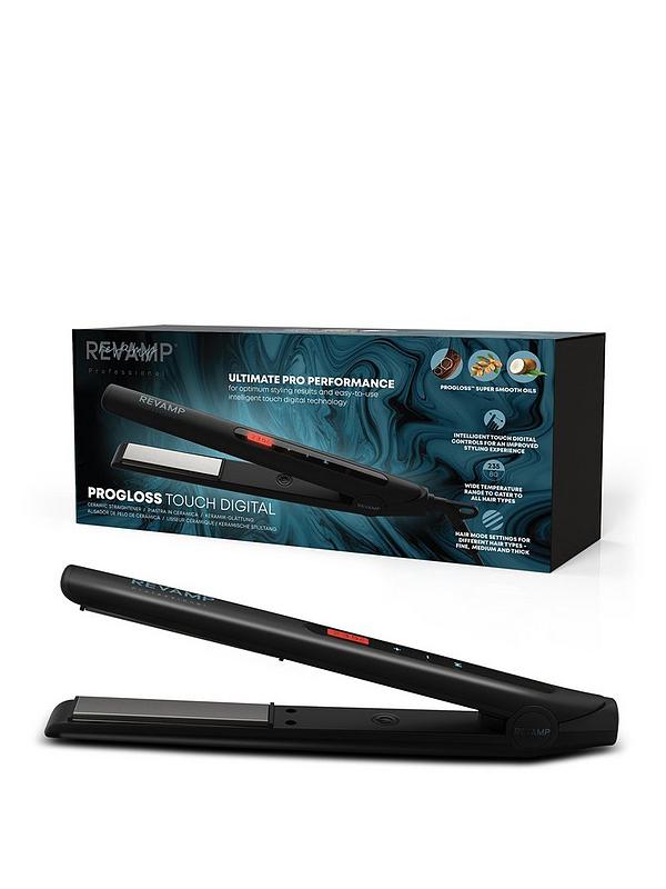 Image 1 of 5 of Revamp Progloss Touch Digital Ceramic Hair Straightener ST-1500