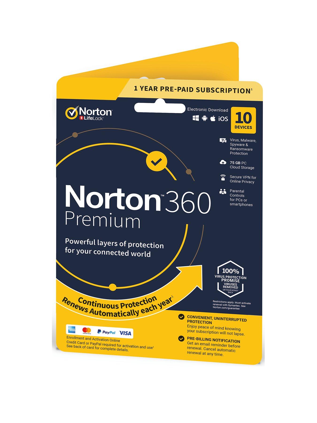 Norton 360 Premium - 10 Devices | very.co.uk