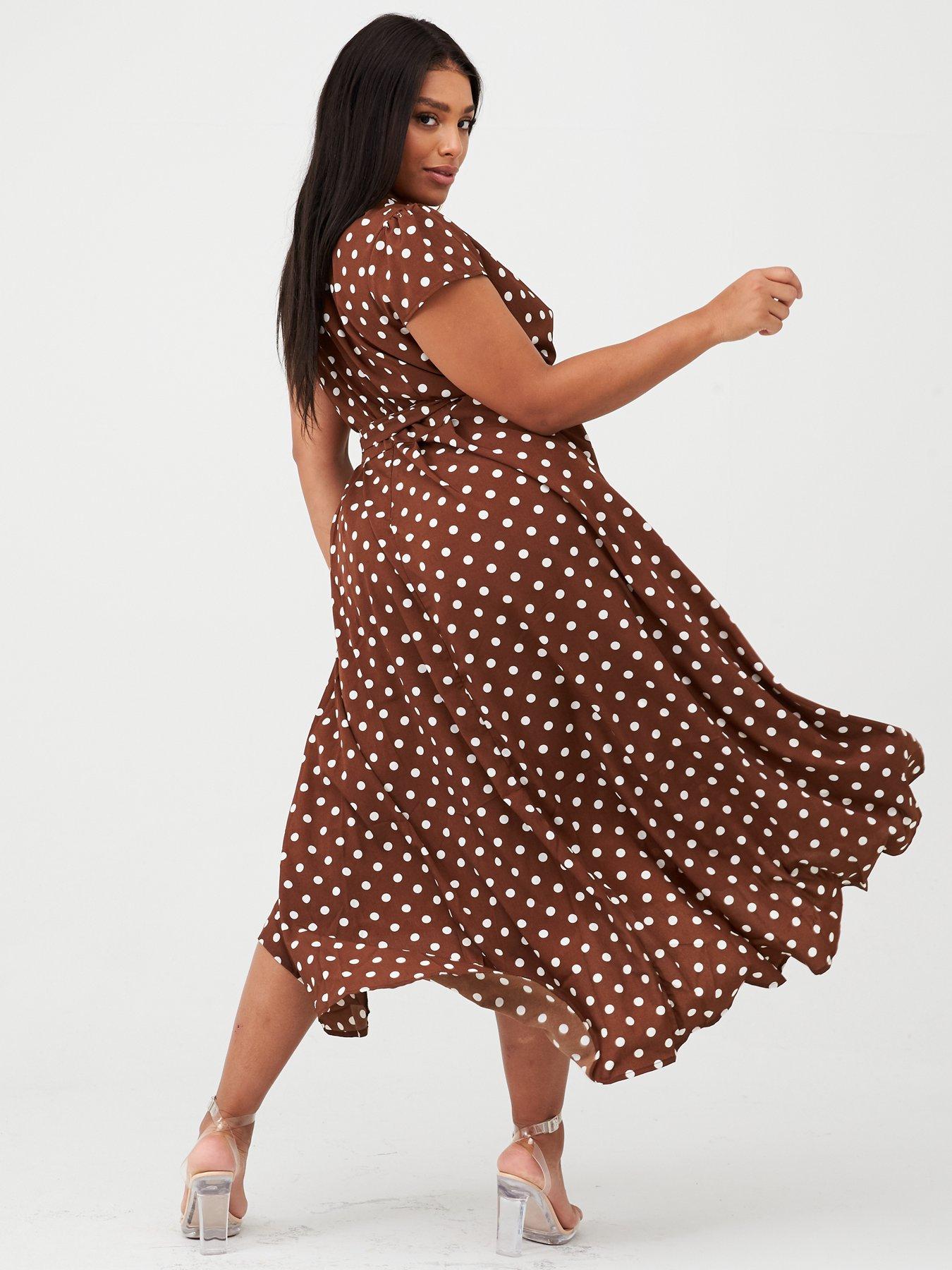 ax paris curve dip hem dress