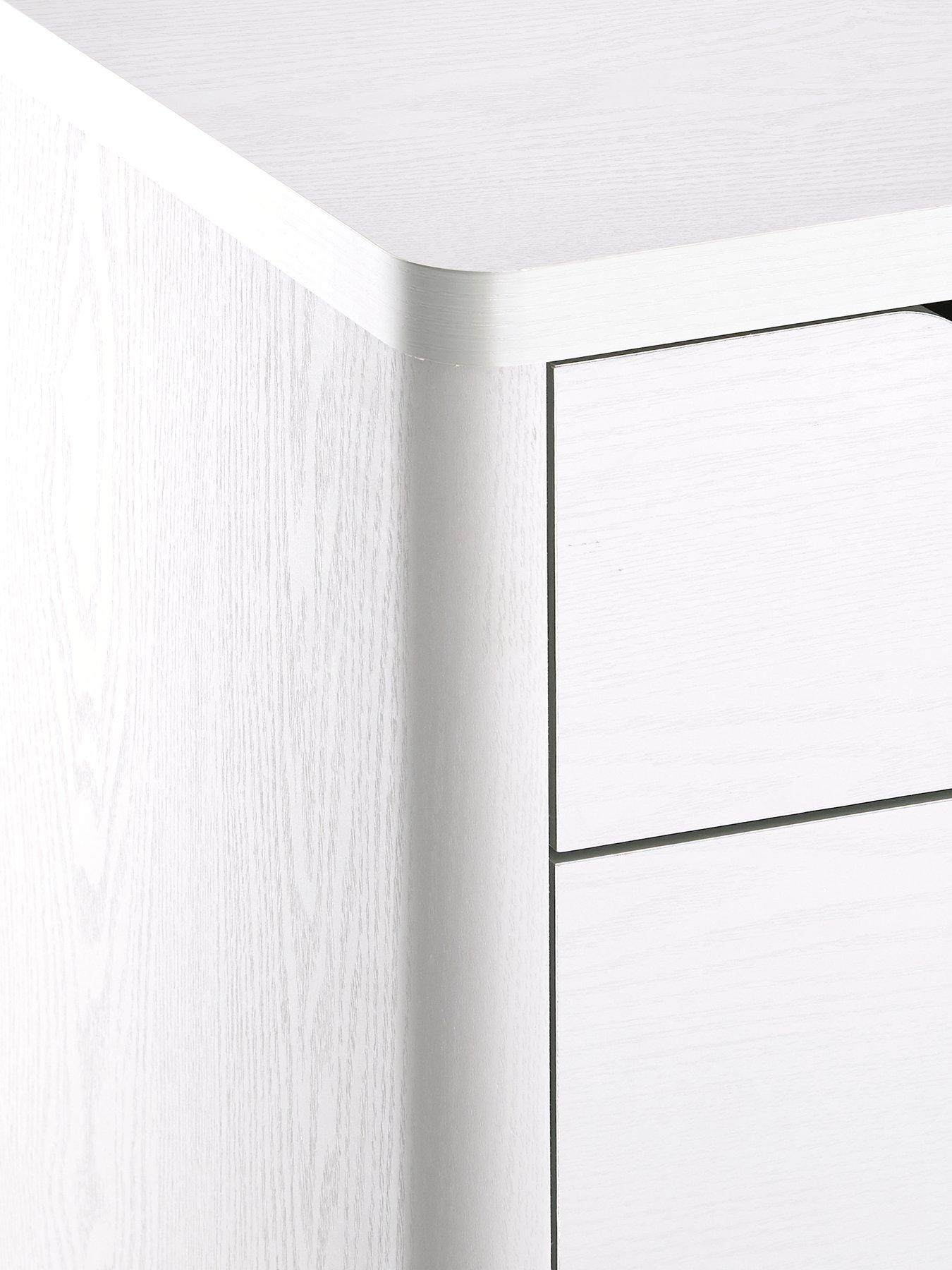 Image 3 of 5 of Very Home Aspen Slim 4 Drawer Chest - White Oak Effect
