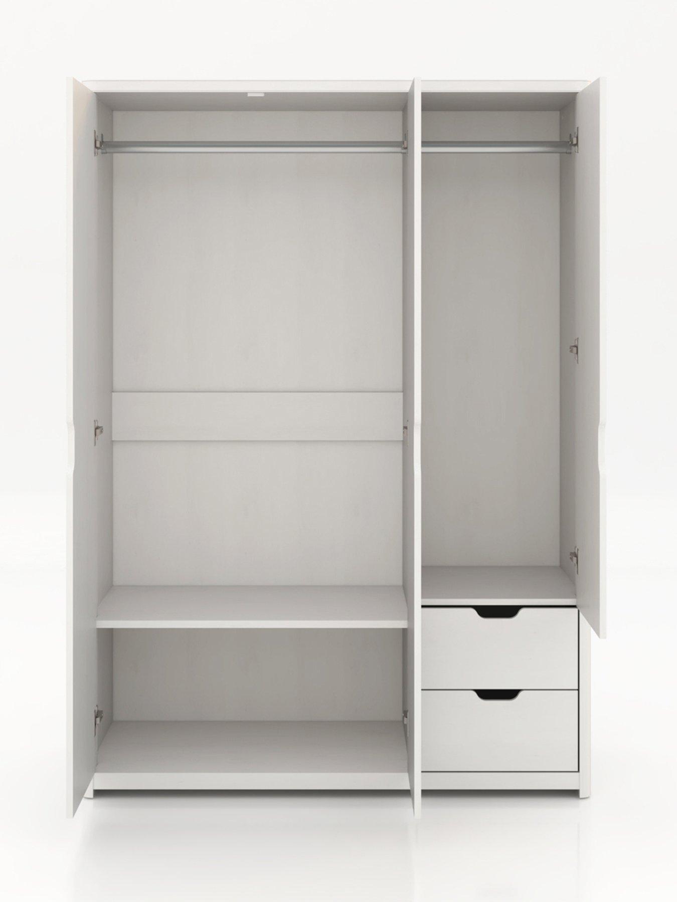 Image 3 of 5 of Very Home Aspen 3 Door, 2 Drawer Wardrobe - White Oak Effect