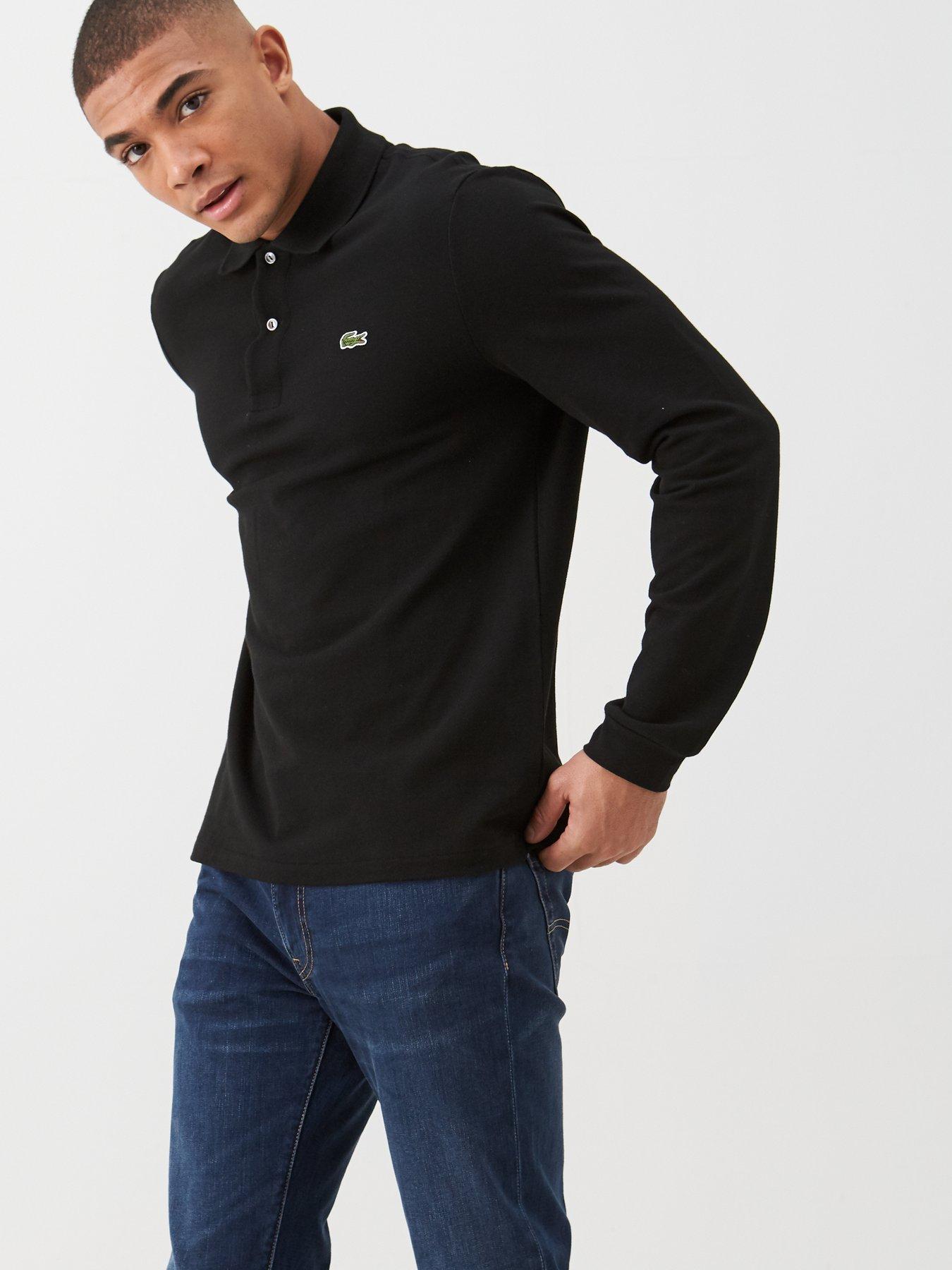 lacoste black polo shirt uk