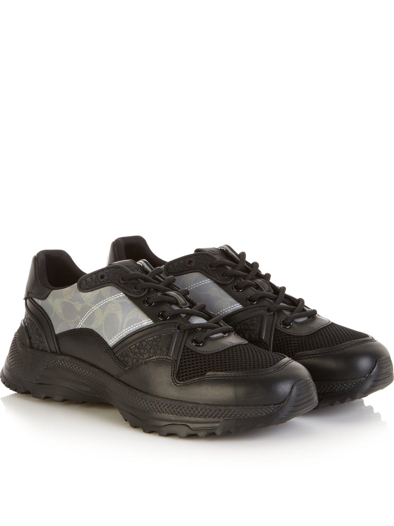 reflective chunky trainers