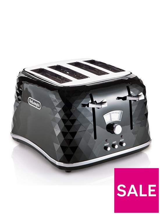 front image of delonghi-brillante-4-slice-toaster-ctj4003