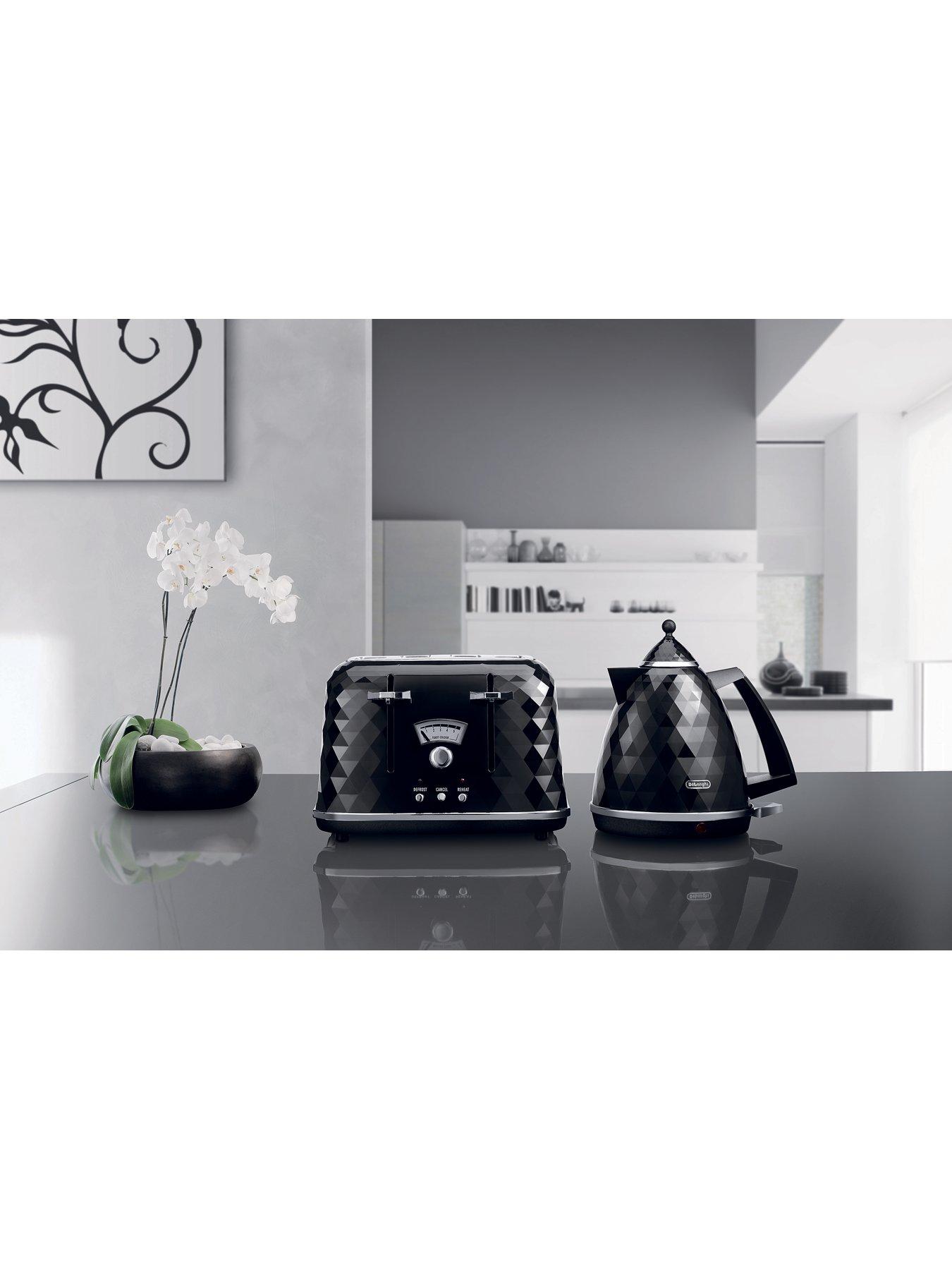 Grille-pain De'Longhi Pf Brillante 4 Tranches - Fonction Dégivrage, Brunissement Réglable - 7