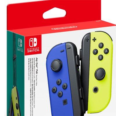Nintendo Switch Joy-Con Controller Twin Pack, Wireless, Rechargeable - Blue / Neon Yellow