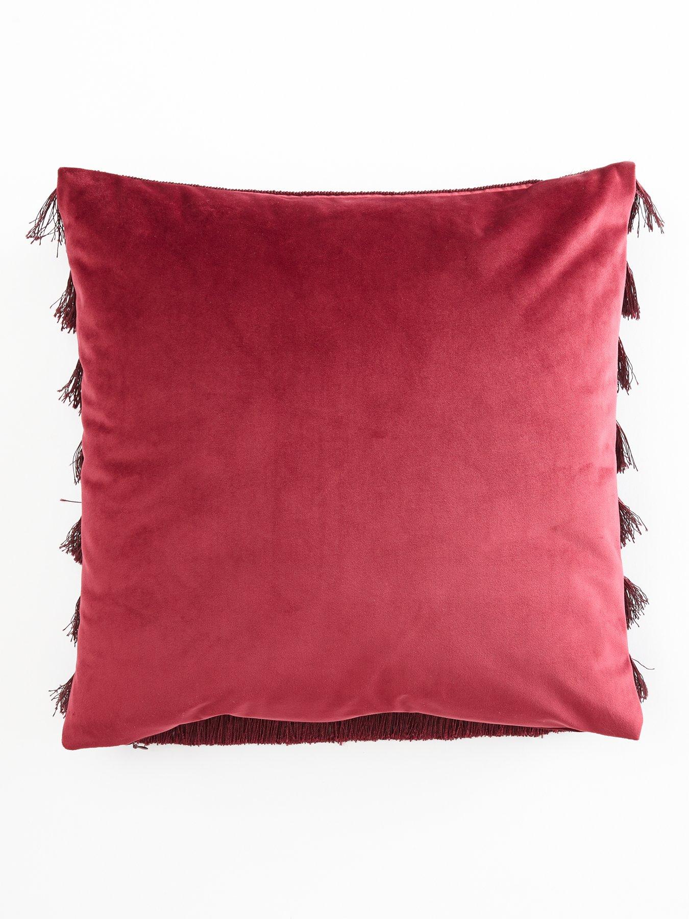 Michelle Keegan Home Flapper Cushion - Burgundy | very.co.uk