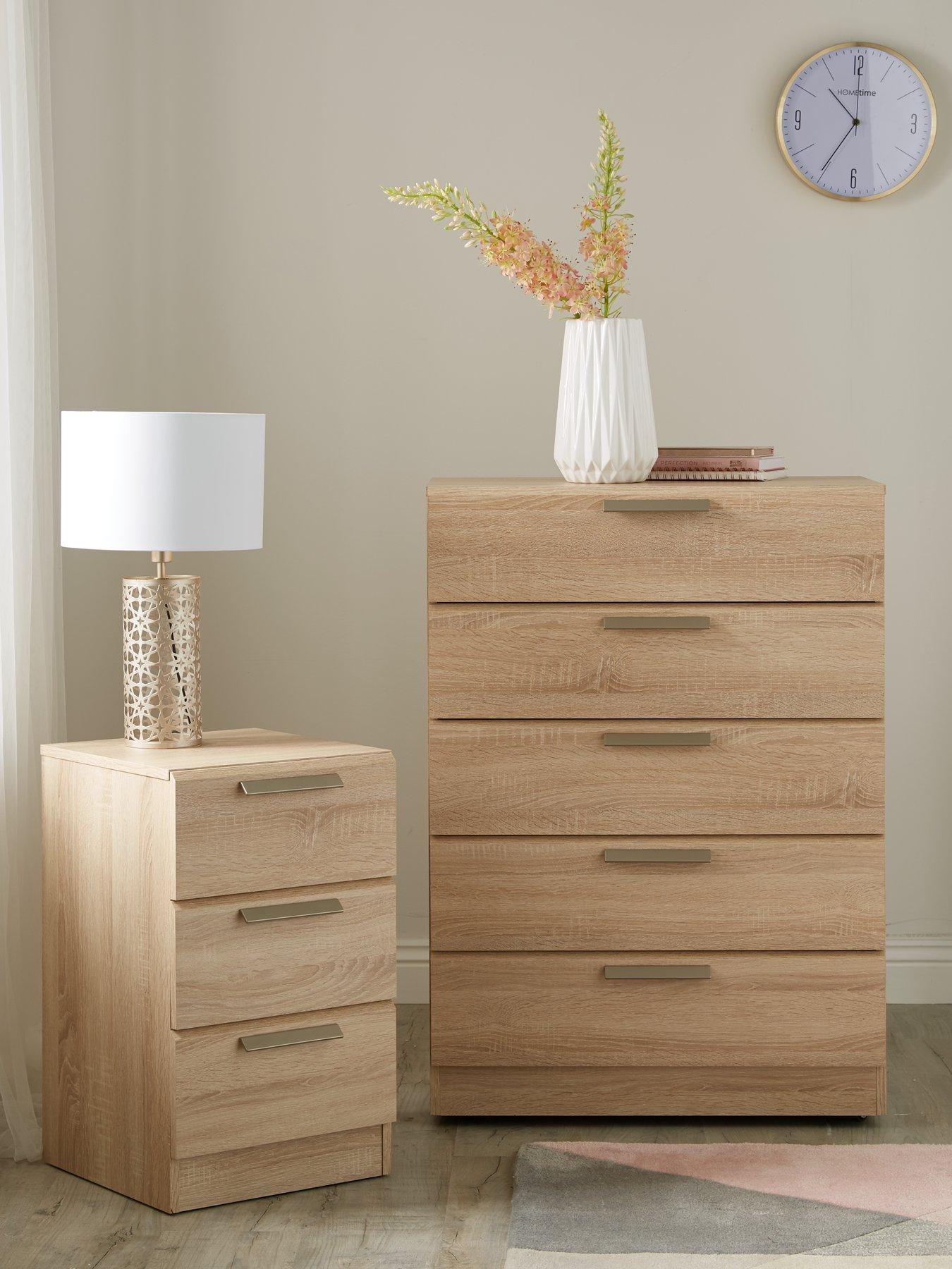 Waterford Ready Assembled 3 Piece Package Chest Of 5 Drawers And