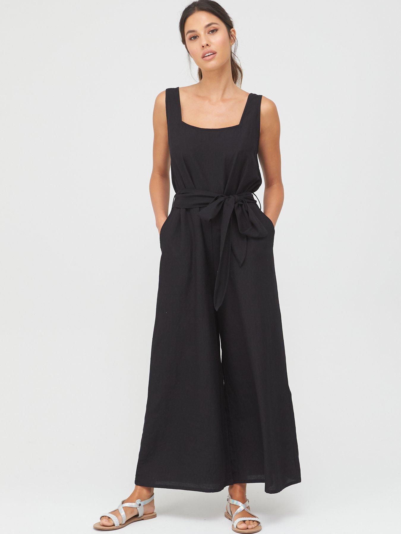 cotton culotte jumpsuit