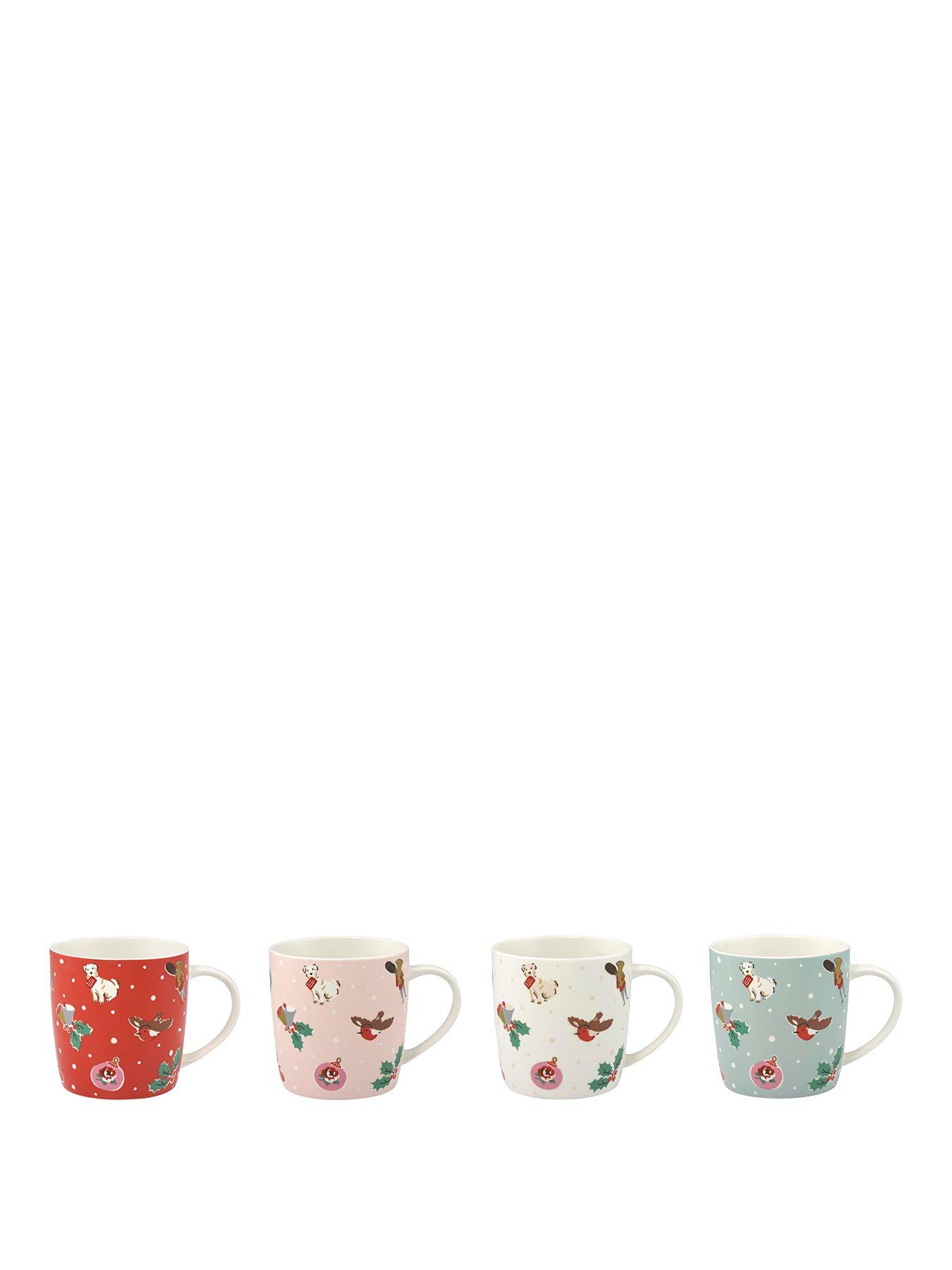 Cath Kidston Cath Kidston Set Of 4 Audrey Mugs Christmas Cheer