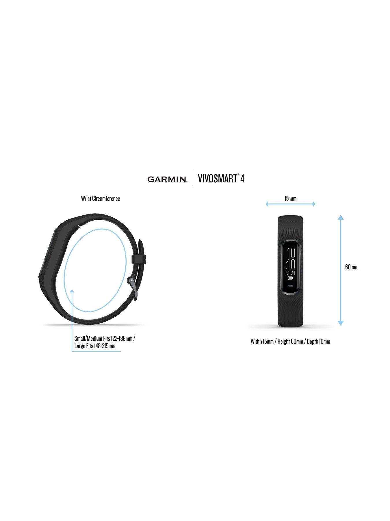 garmin vivosmart 4 fitness activity tracker with wrist based heart rate