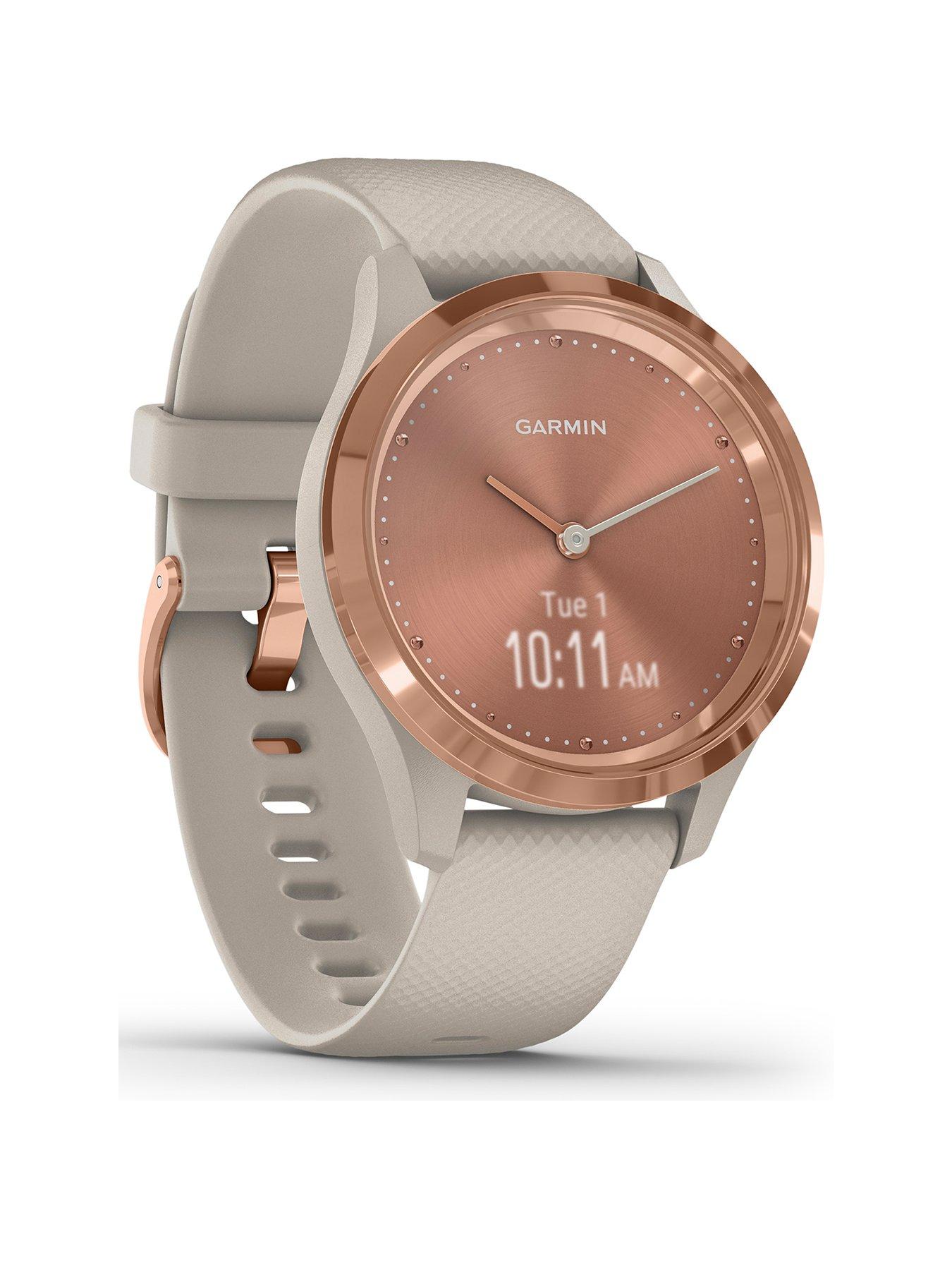 rose gold hybrid smartwatch