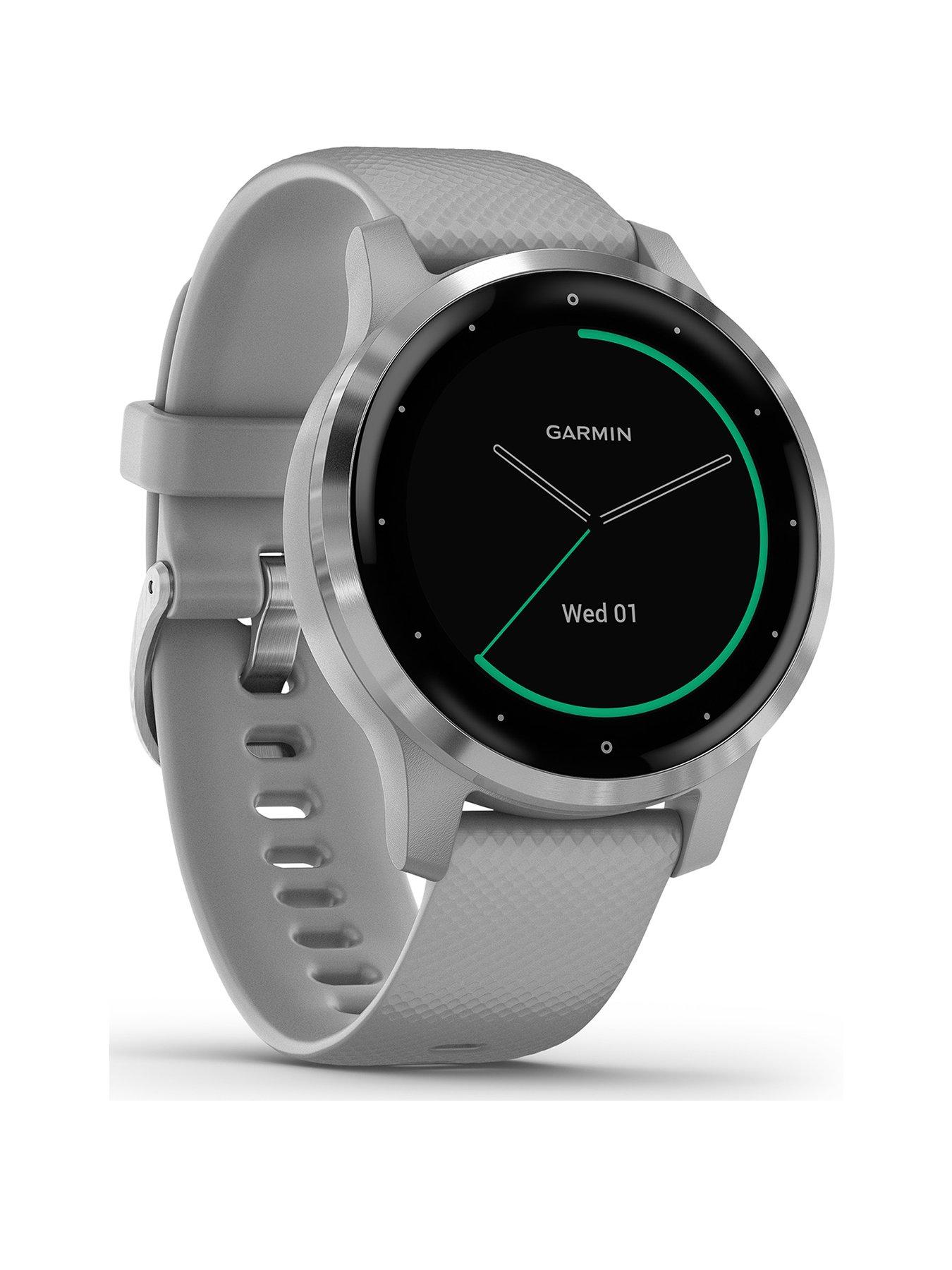 Garmin Vivoactive 4, GPS Smartwatch, Features Music, Body Energy  Monitoring, Animated Workouts, Pulse Ox Sensors and More, Black