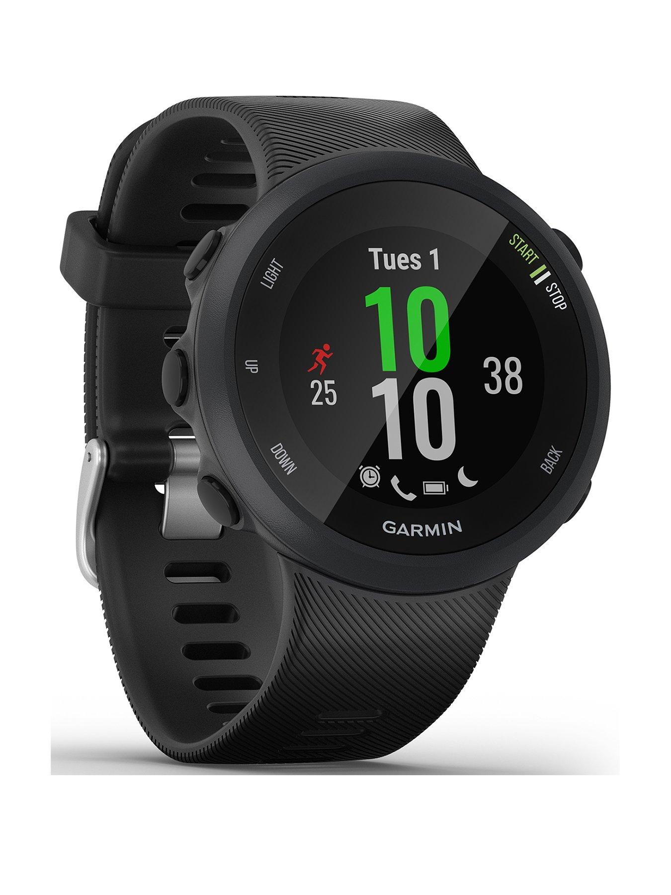 Forerunner 45 GPS Running Watch with Garmin Coach Training Plan upport Black Large