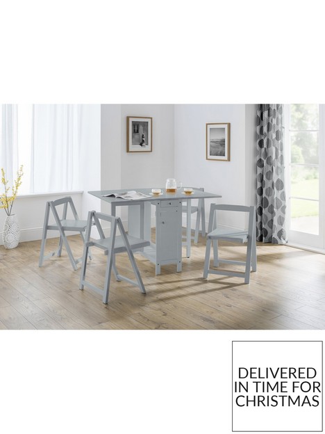 julian-bowen-savoy-120-cm-space-saver-dining-table-4-chairs-grey