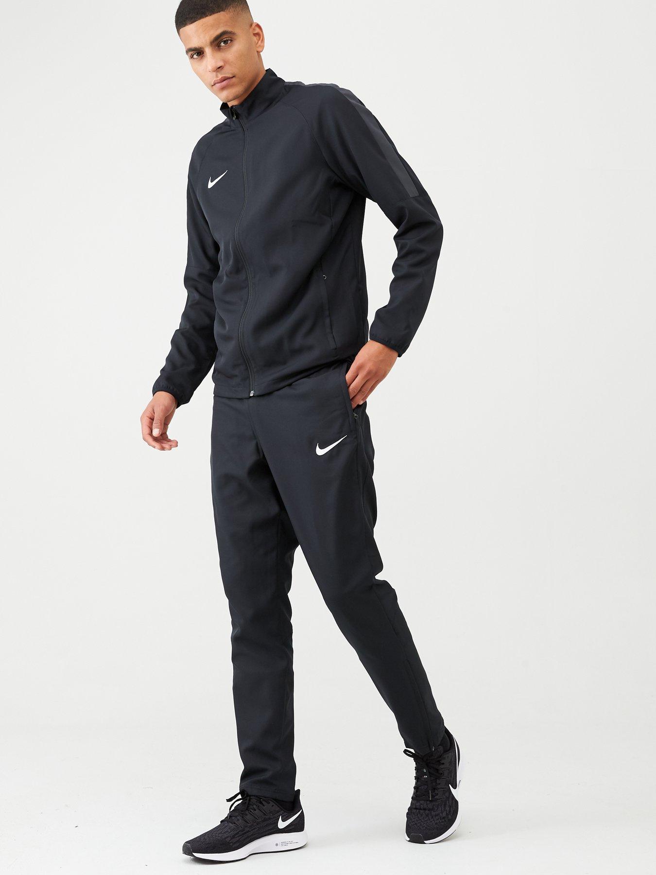 nike academy joggers black