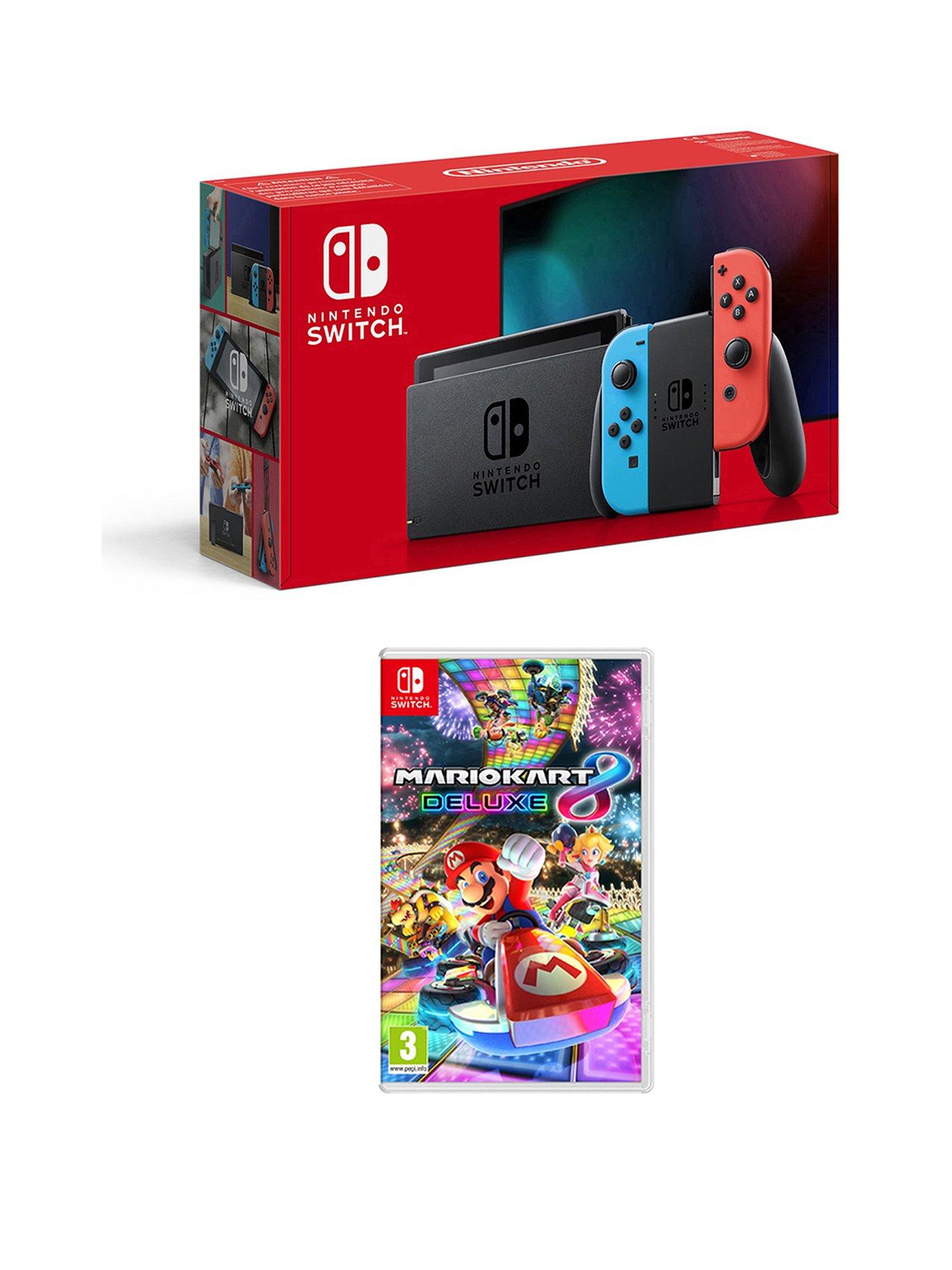 Nintendo Switch Neon Console with Mario Kart 8 Deluxe