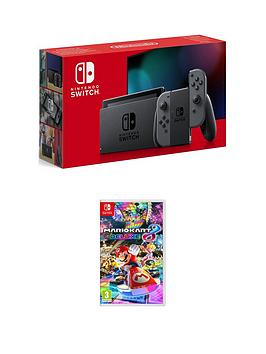 Nintendo Switch Nintendo Switch Grey Console (Improved Battery) With Mario Kart 8 Deluxe