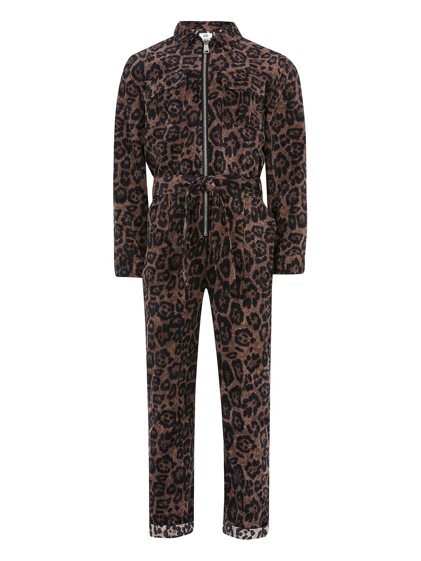 river island leopard print jumpsuit