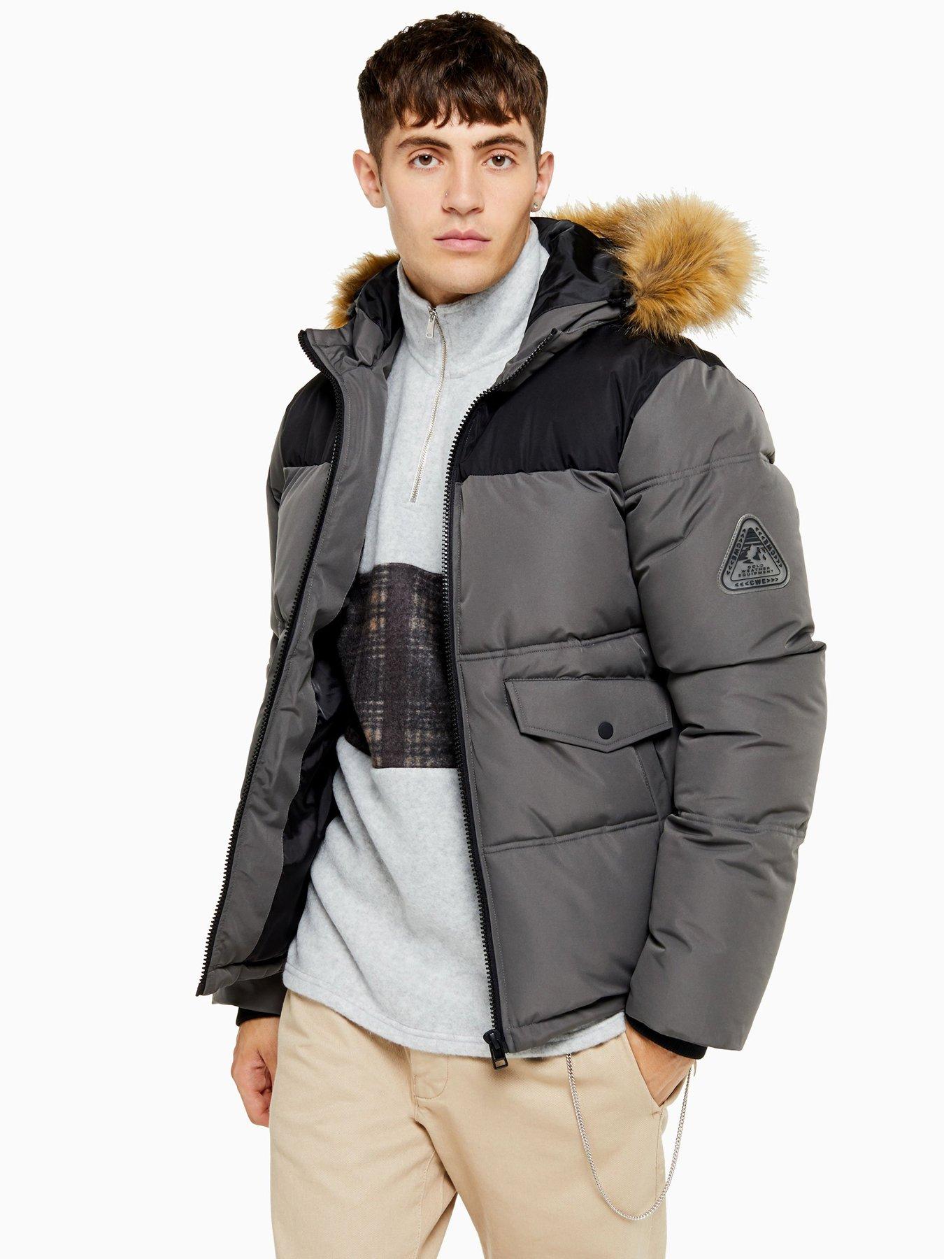 Topman Padded Faux Fur Hooded Jacket review