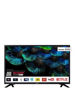 Sharp 32Bc4K 32 Inch Hd Ready Smart Tv With Freeview Play - Black