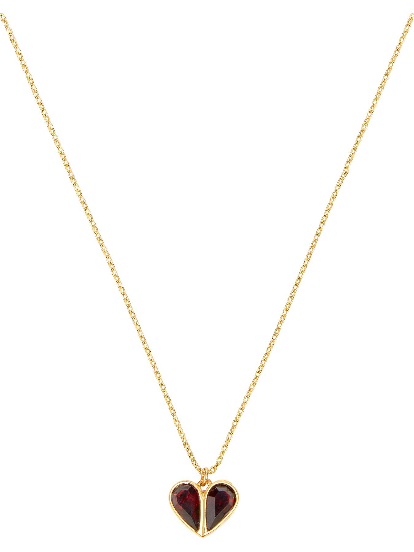 Kate Spade New York Sock Solid Stone Heart Mini Pendant Necklace review