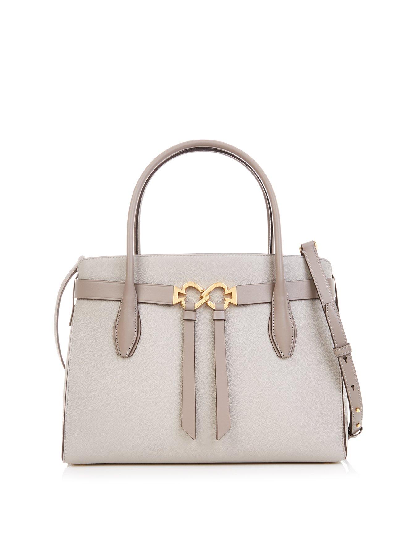 kate spade gray and white purse