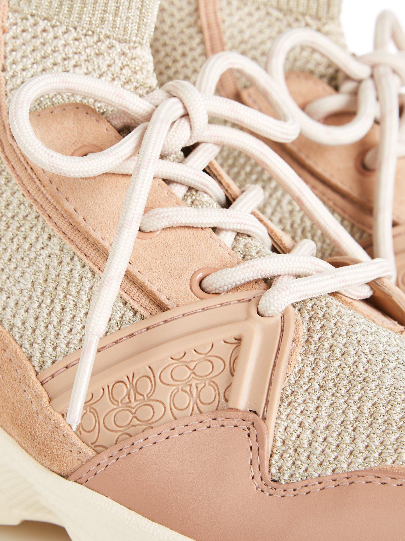 coach c245 high top knit runner