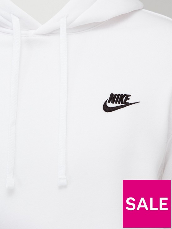 outfit image of nike-sportswear-club-fleece-overhead-hoodie-whiteblack