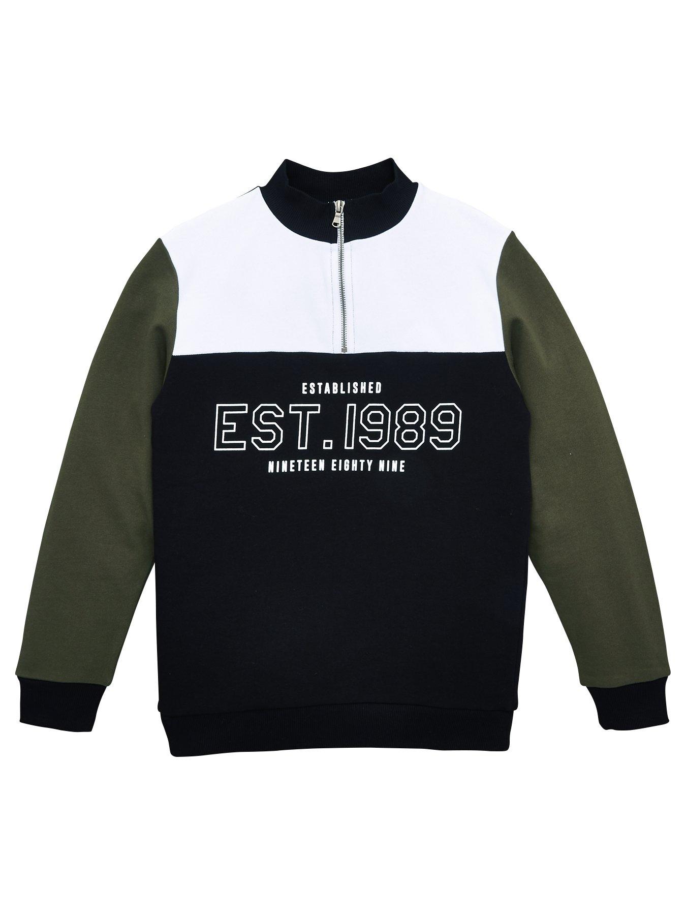 V By Very Boys '1989' Quarter Zip Sweatshirt review