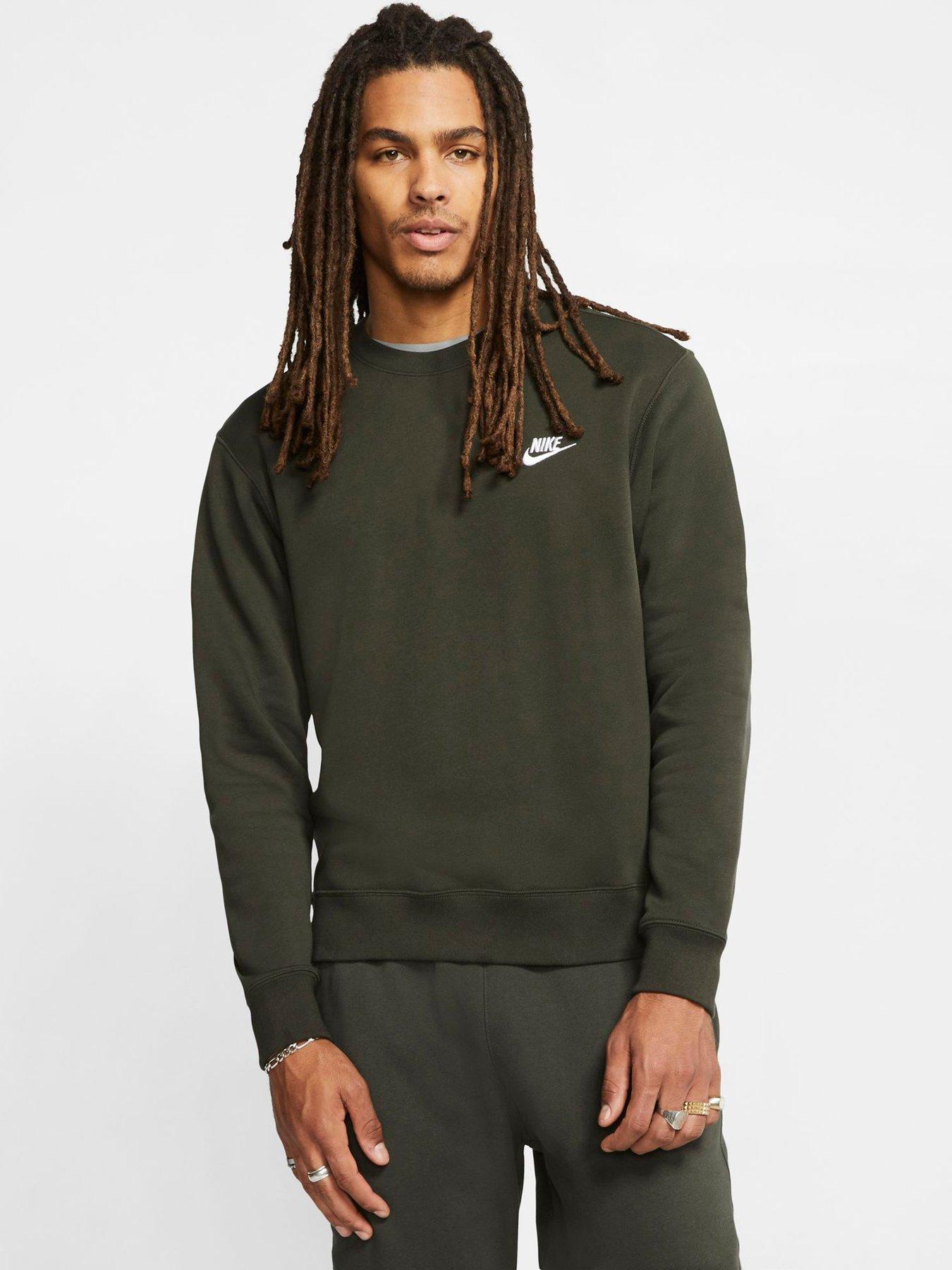 nike club sweatshirt green