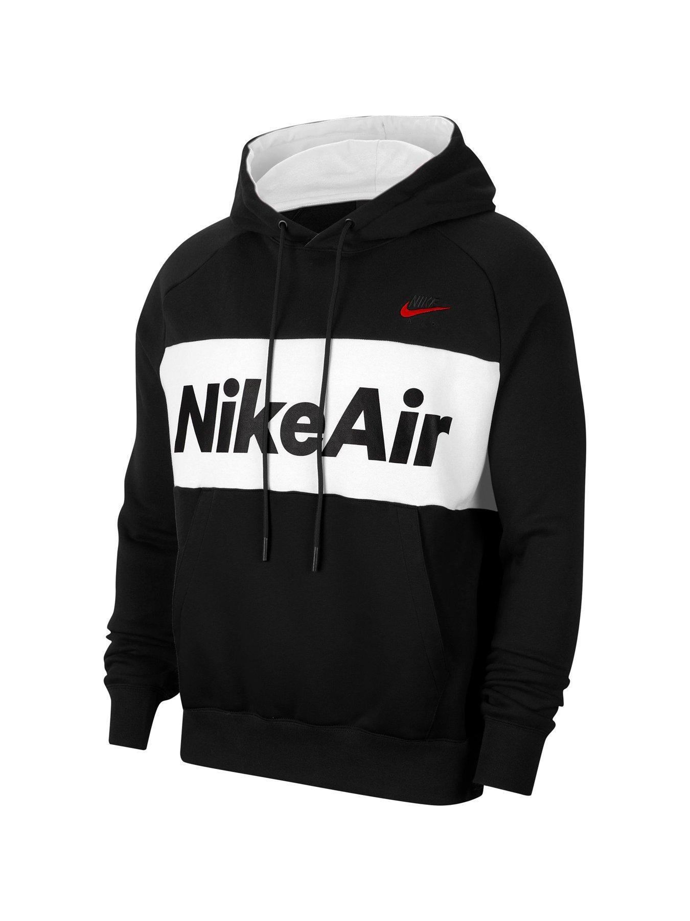 red black and white nike hoodie