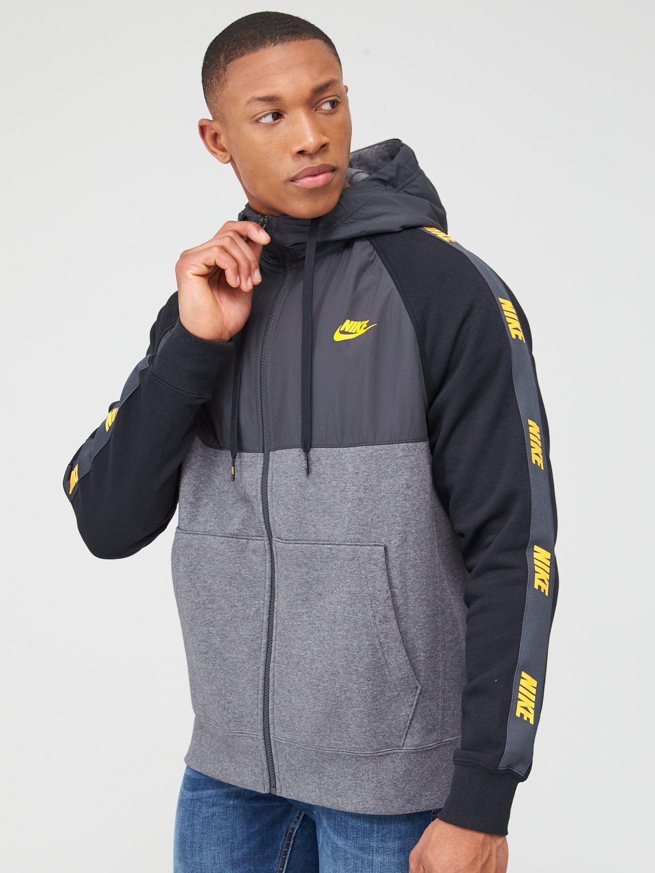 grey nike hybrid tracksuit