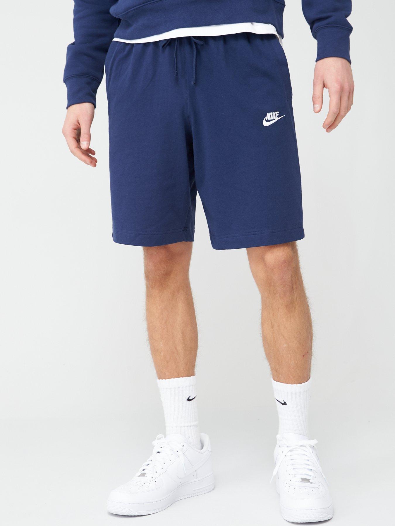 mens white jersey shorts