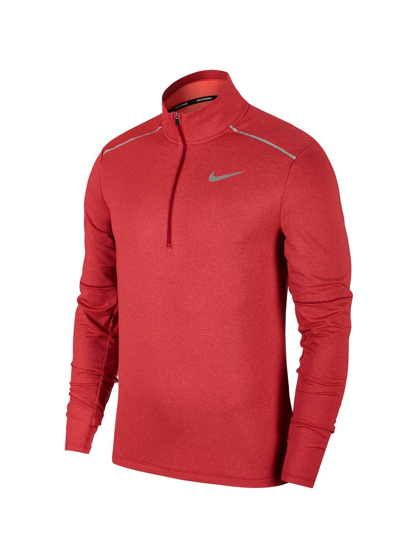 red nike half zip