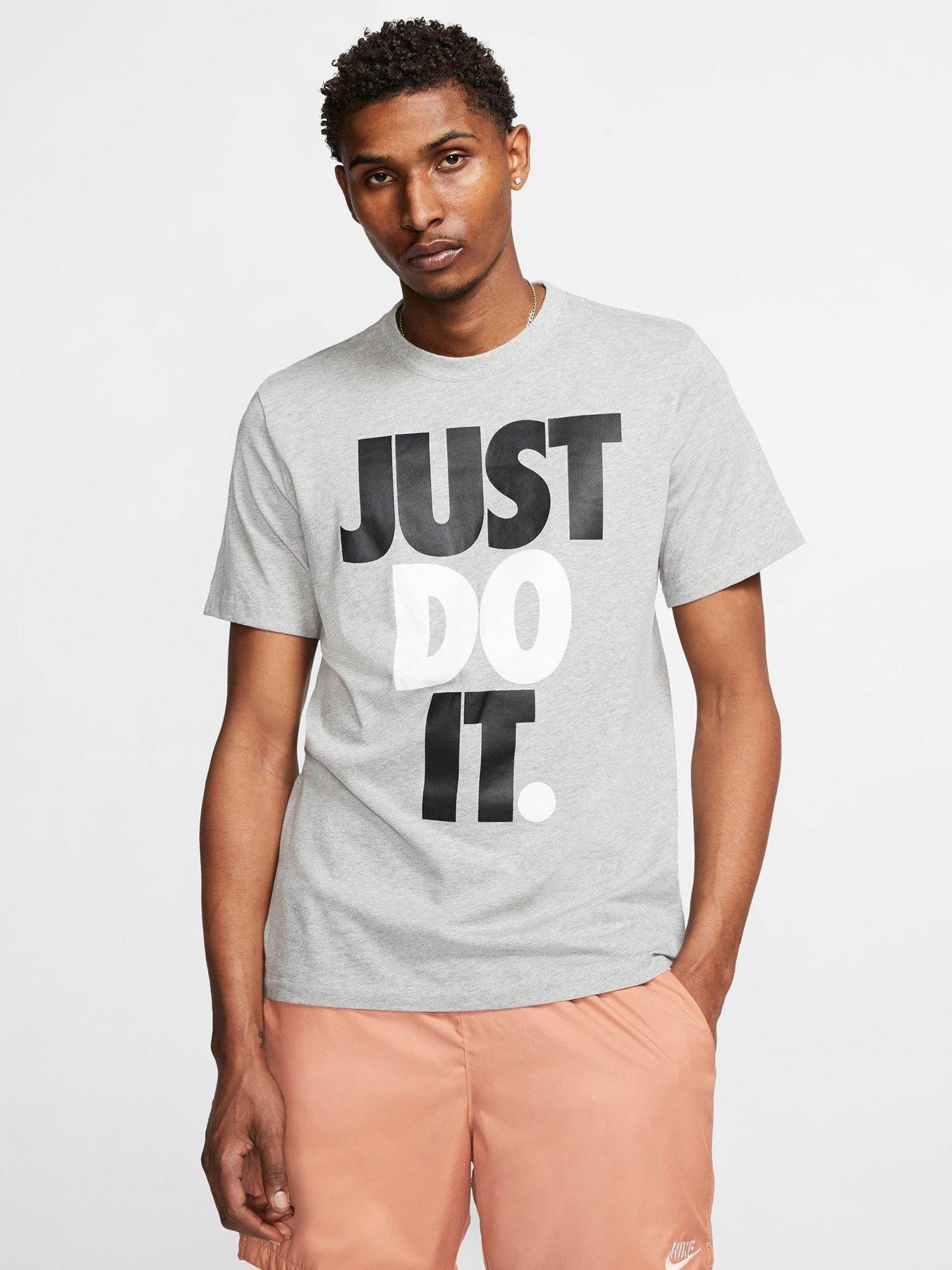 nike just do it t shirt grey