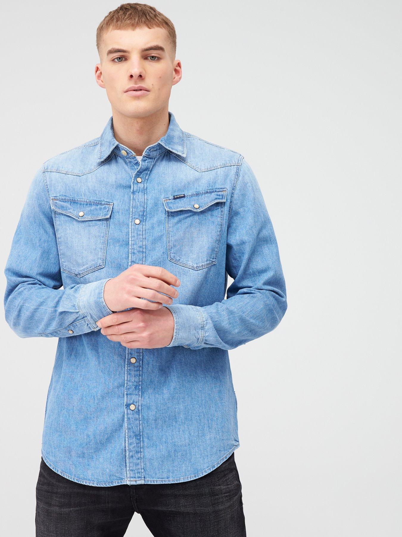 g star raw denim shirts