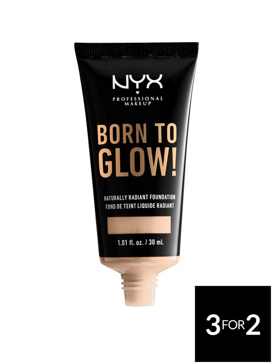 stillFront image of nyx-professional-makeup-born-to-glow-naturally-radiant-foundation