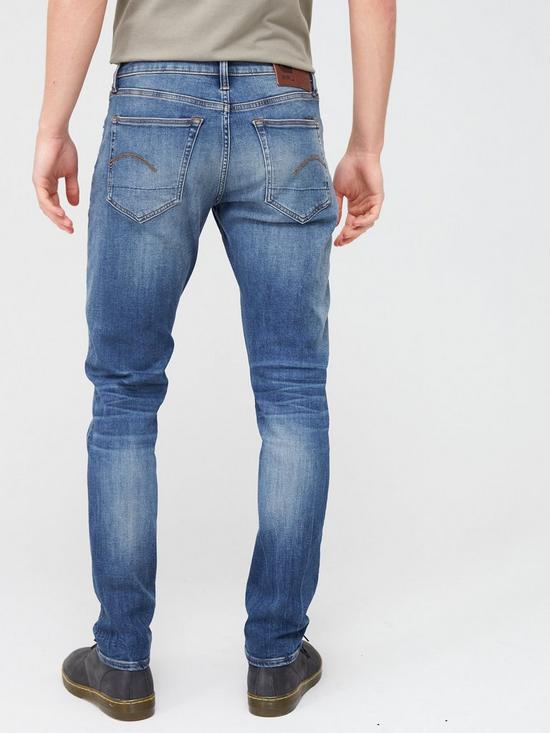 stillFront image of g-star-raw-3301-elto-super-stretch-slim-fit-jeans-medium-aged-blue