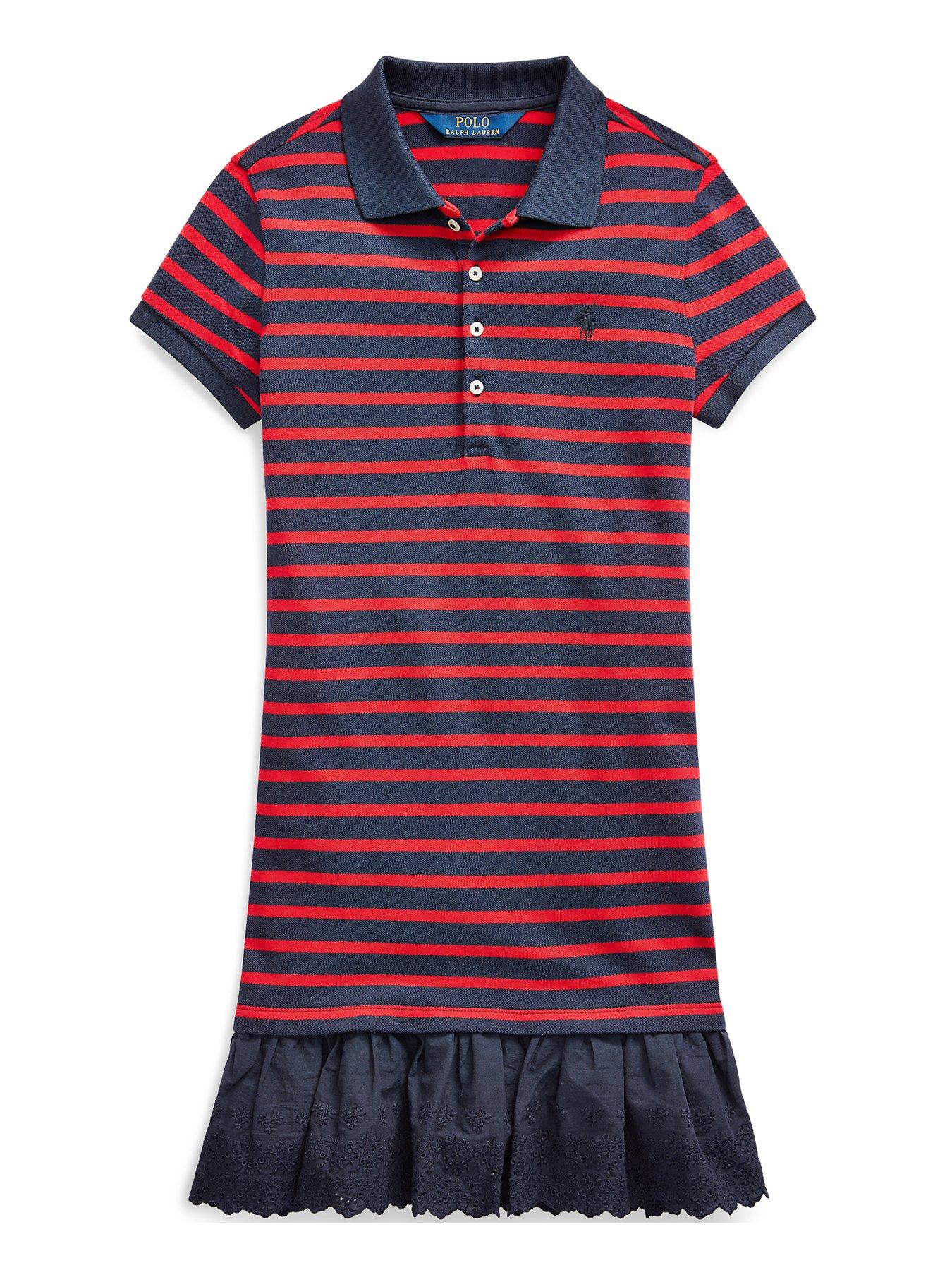 Ralph Lauren Girls Stripe Polo Ruffle Hem Dress review