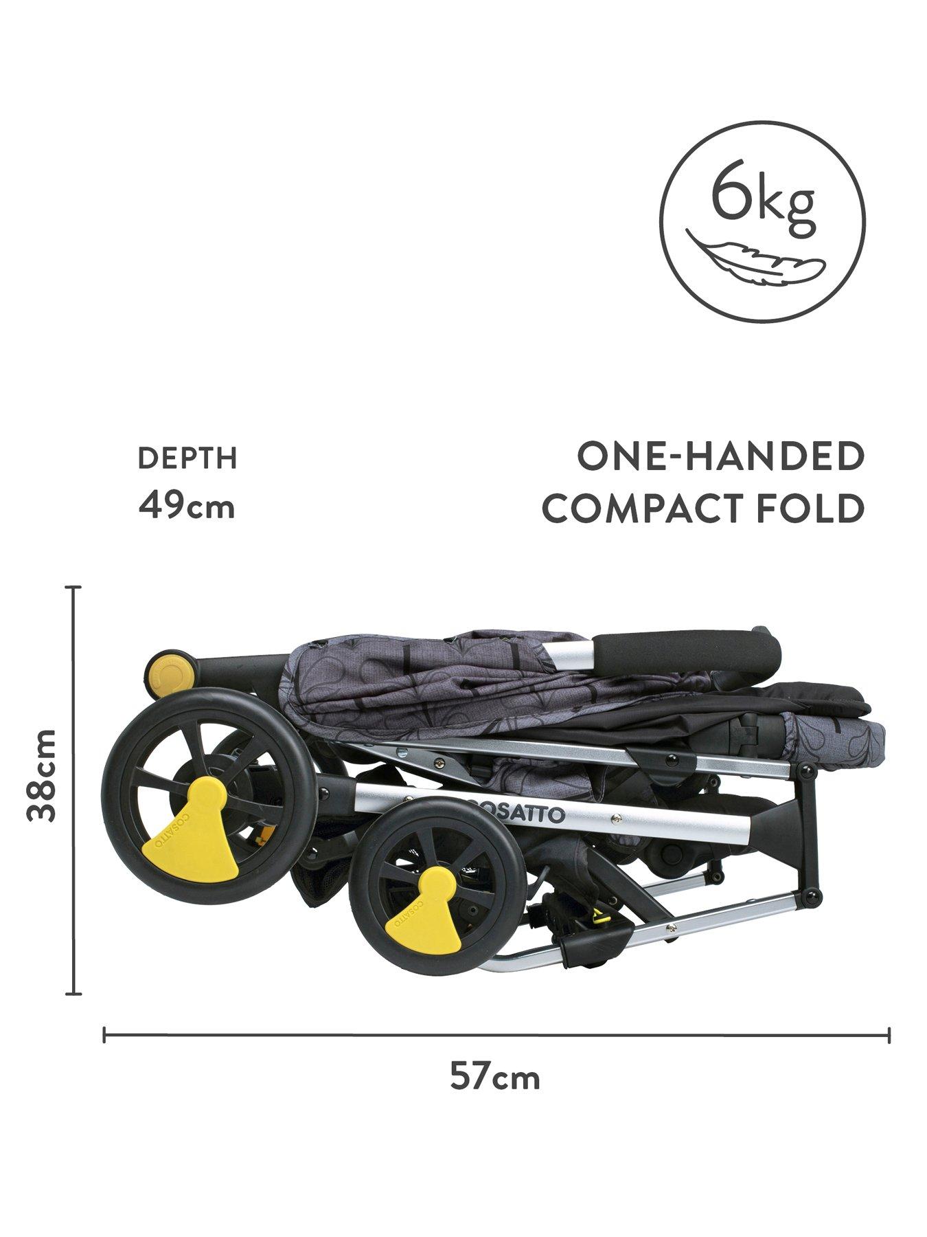 cosatto woosh dimensions folded