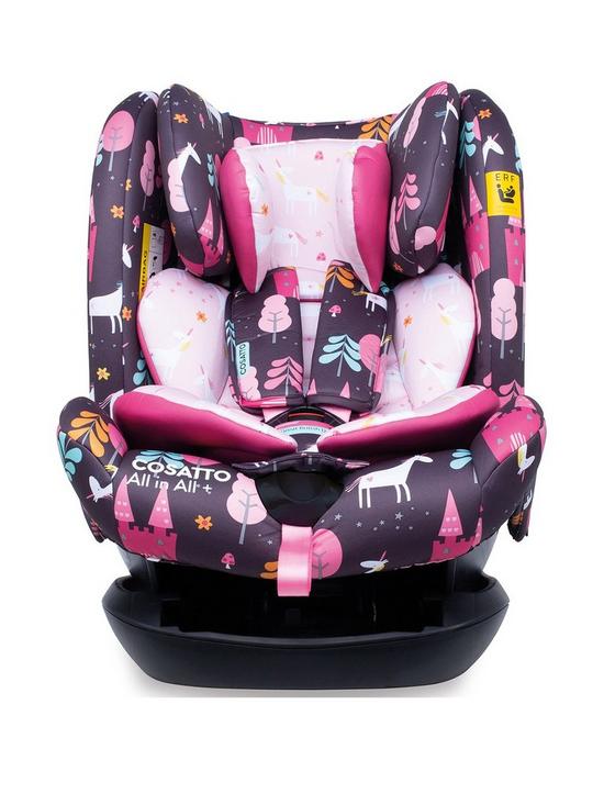 front image of cosatto-all-in-all-group-0123-isofix-car-seat-unicorn-land